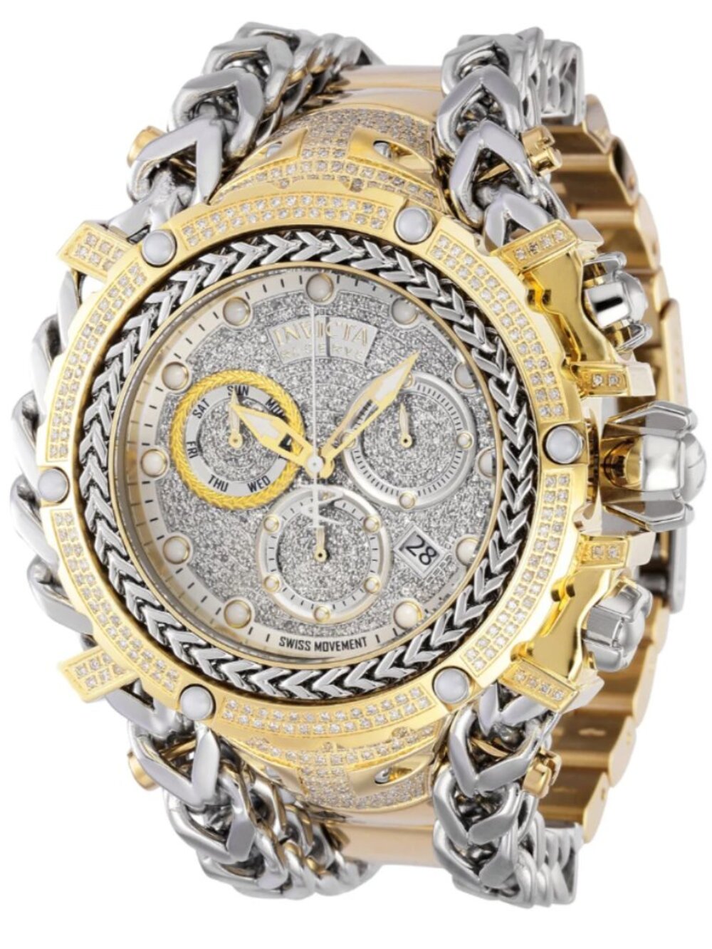 Invicta Reserve Gladiator 2.92 Carat Diamond Swiss Ronda Z60 Caliber Men's Watch